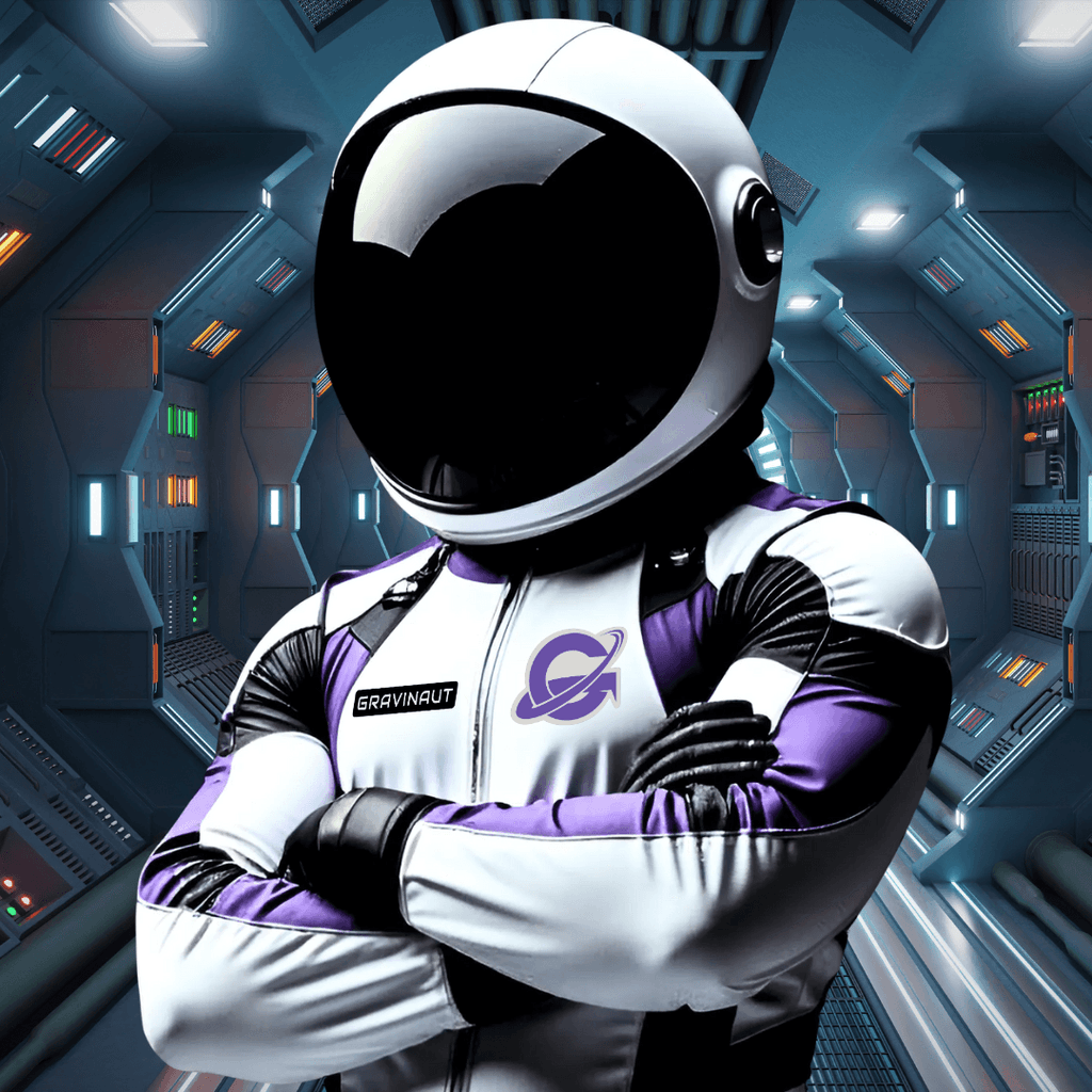 Gravinaut, the Gravity Roofing astronaut mascot