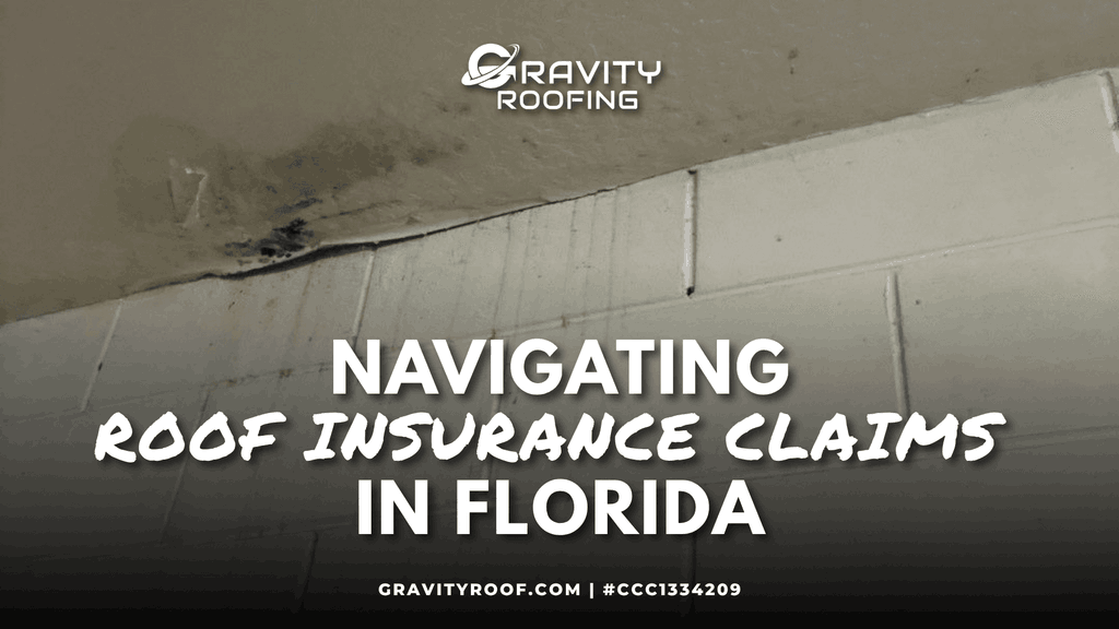 Roof insurance claim documentation after a Florida storm
