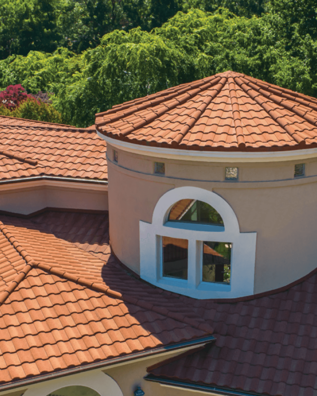 Barrel-Vault stone-coated steel roof profile