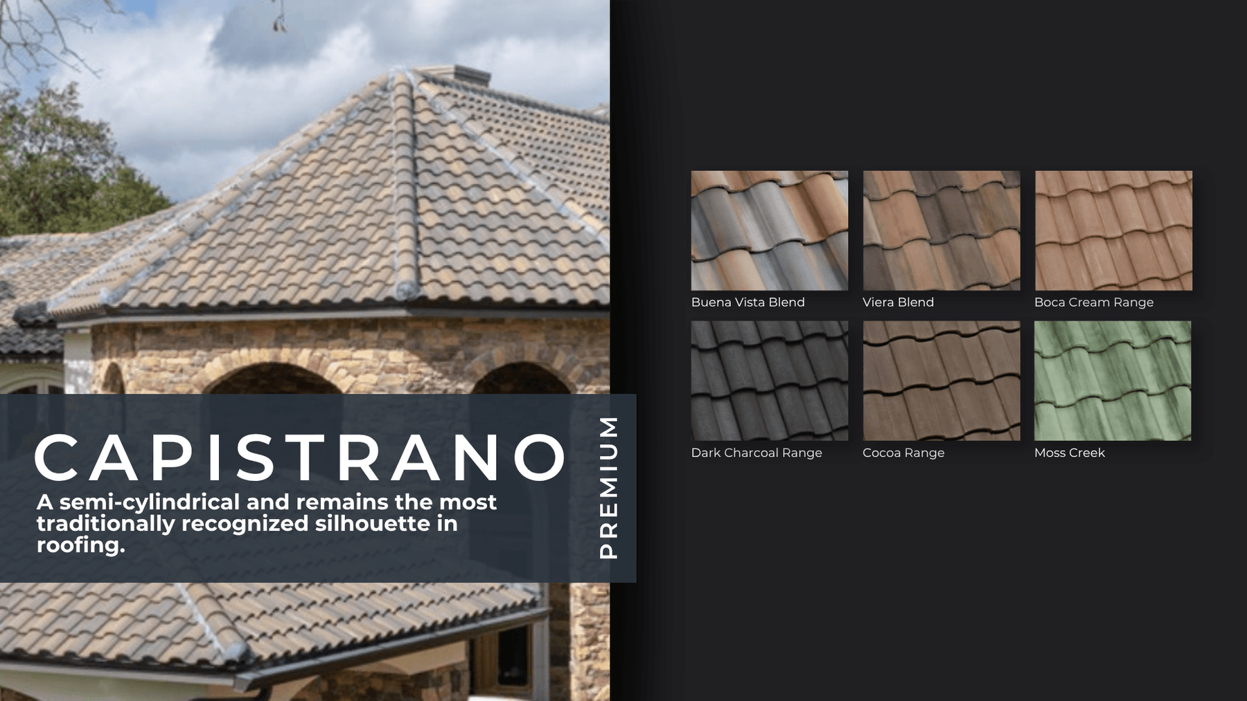 Eagle Capistrano tile color chart three
