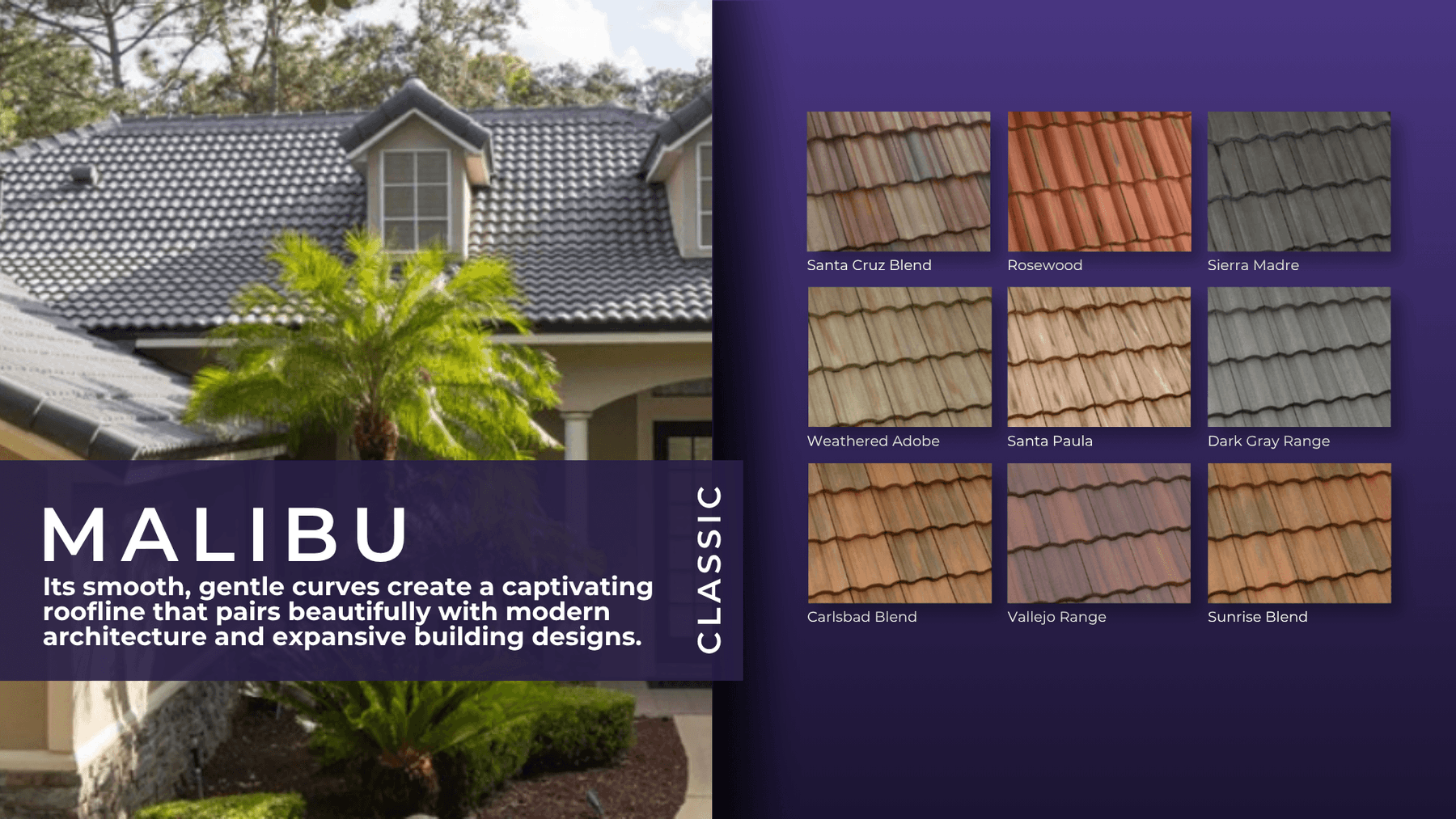 Eagle Malibu tile color chart one